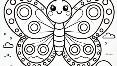 kelebek boyama sayfası okul öncesi 2025