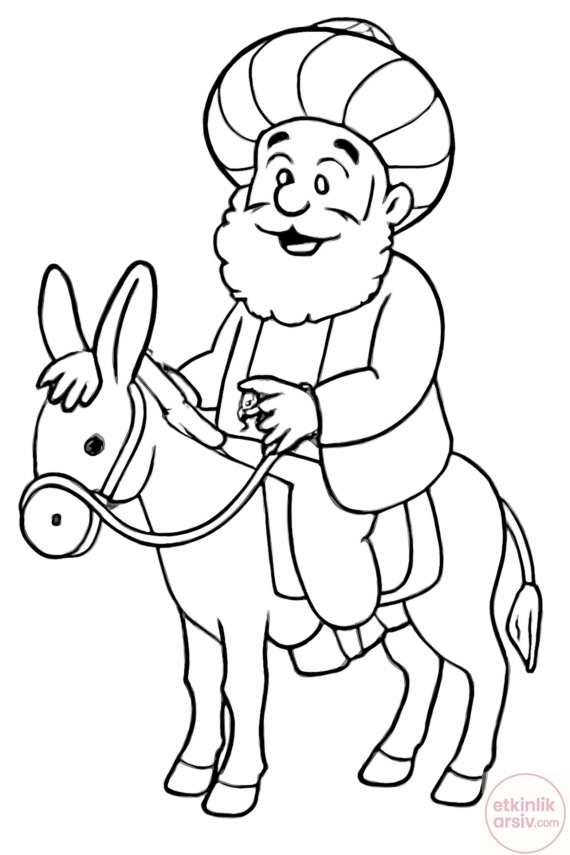nasrettin hoca boyama sayfası