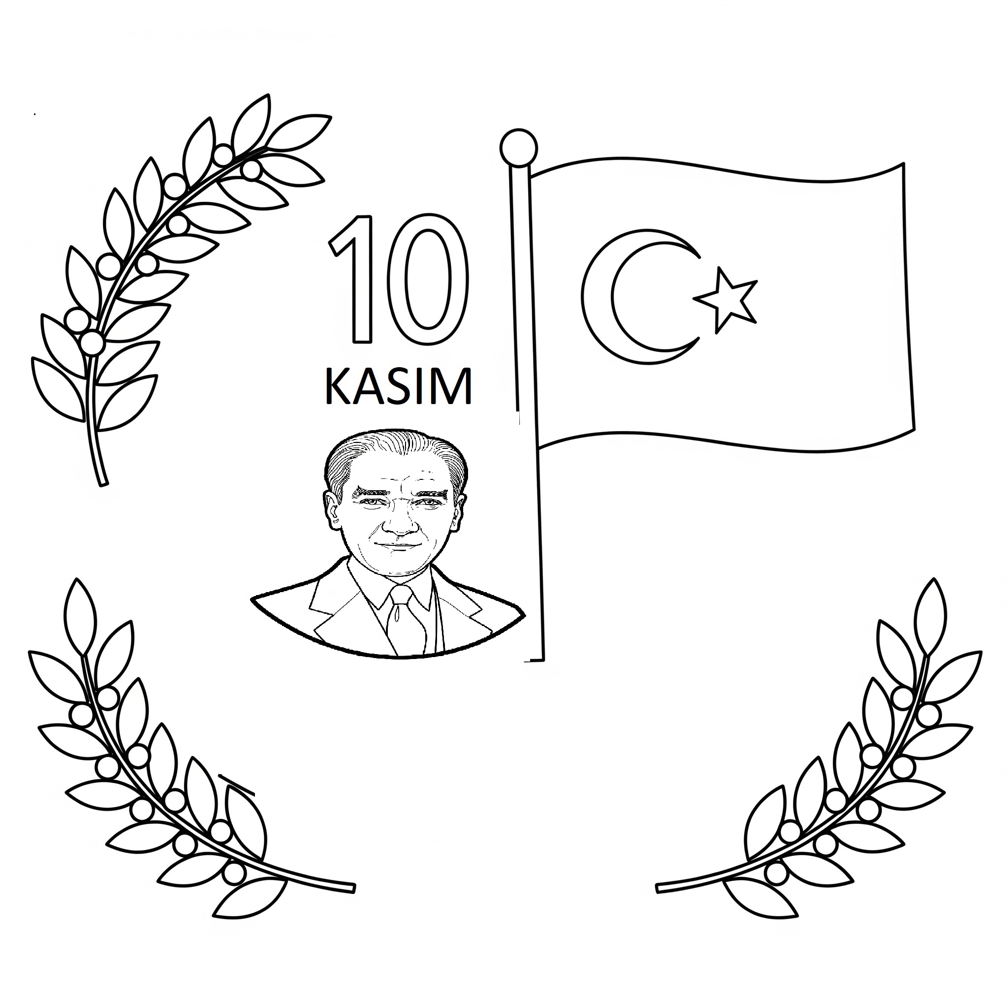 Okul Öncesi 10 Kasım Etkinlikleri Boyama