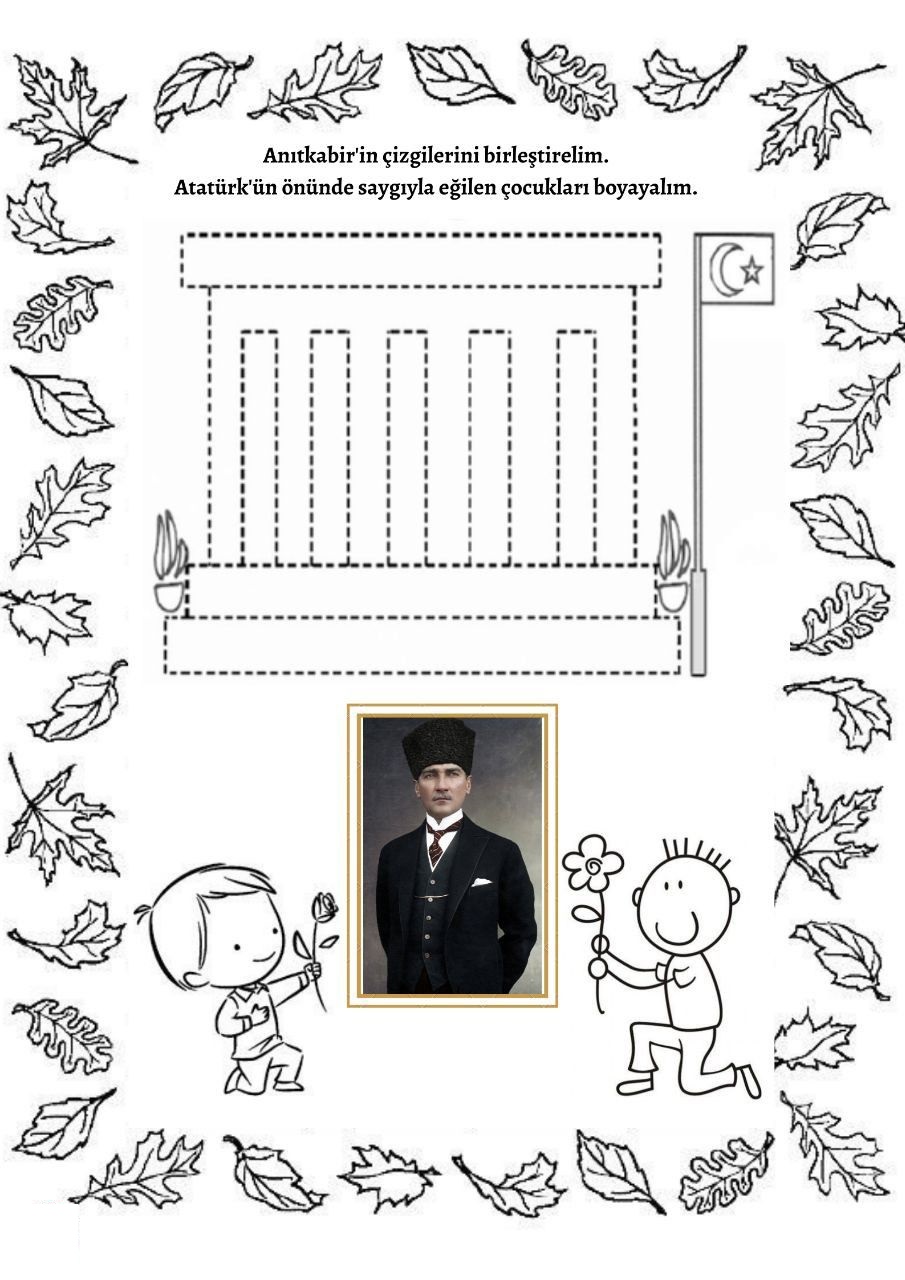 Okul Öncesi 10 Kasım Etkinlikleri Boyama