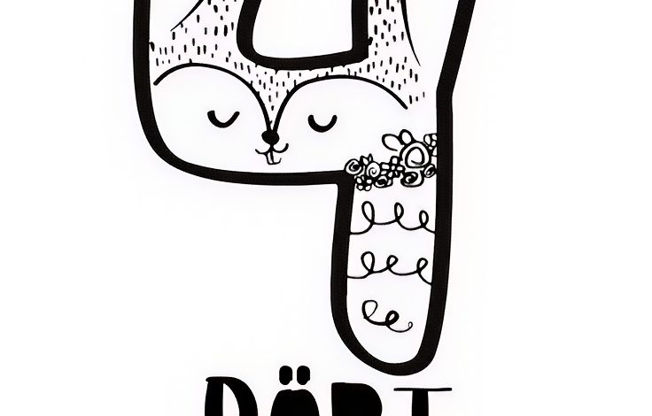 4 rakamı sanat etkinliği kalıplı