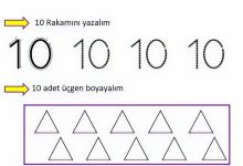 10 rakamı çalışma sayfası