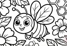 arı boyama sayfası okul öncesi