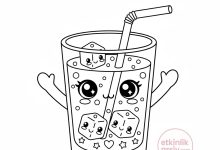 bardak boyama sayfası etkinlik