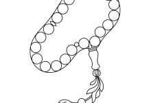 tesbih boyama sayfası