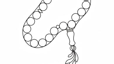 tesbih boyama sayfası