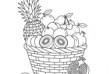 Meyve Sepeti Boyama Sayfası