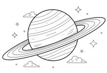 gezegenler boyama sayfası