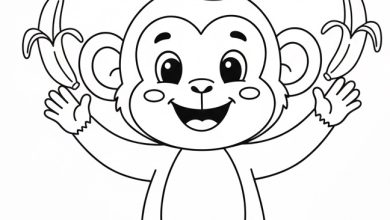 maymun boyama sayfası