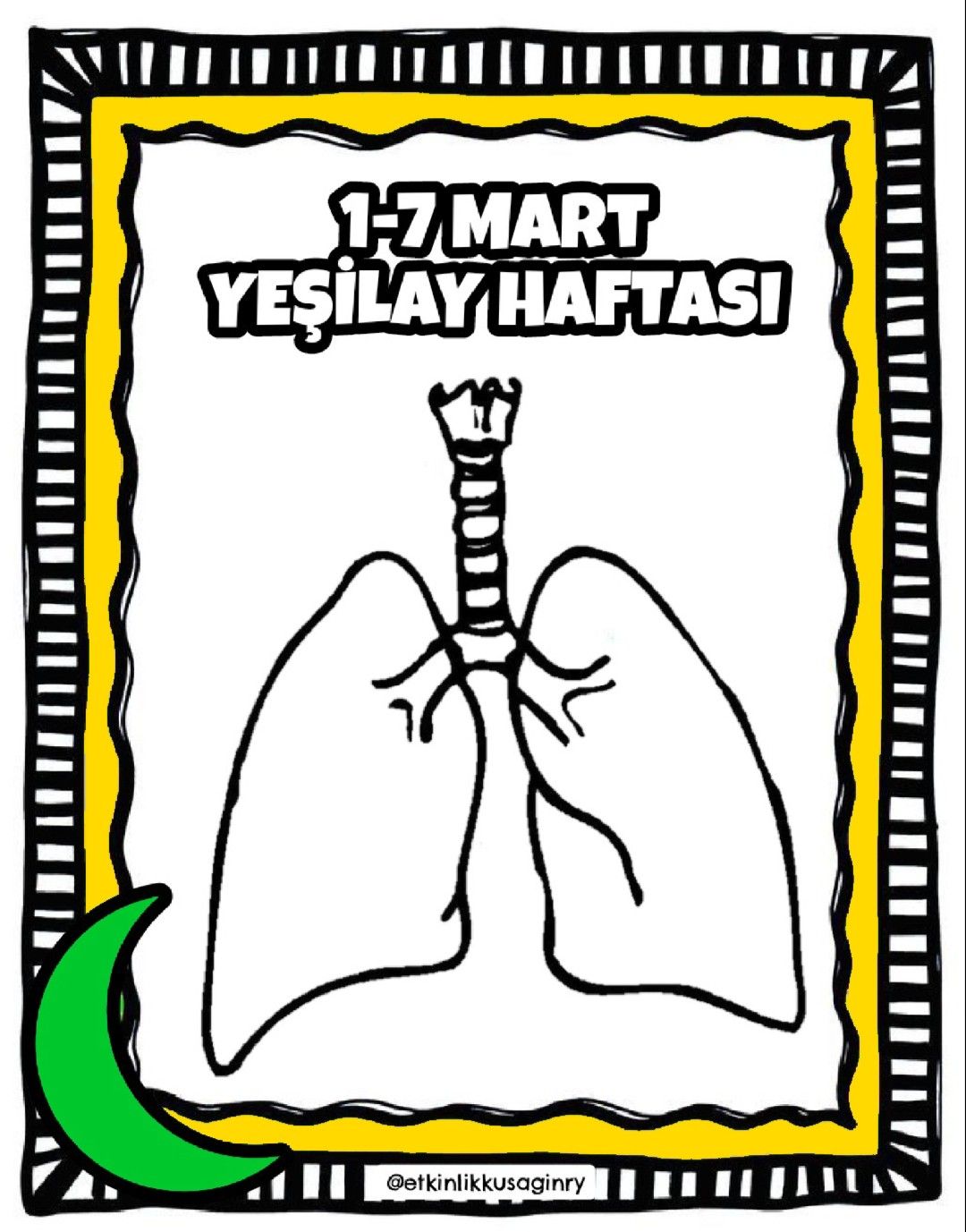 yeşilay haftası sanat etkinliği kalıplı