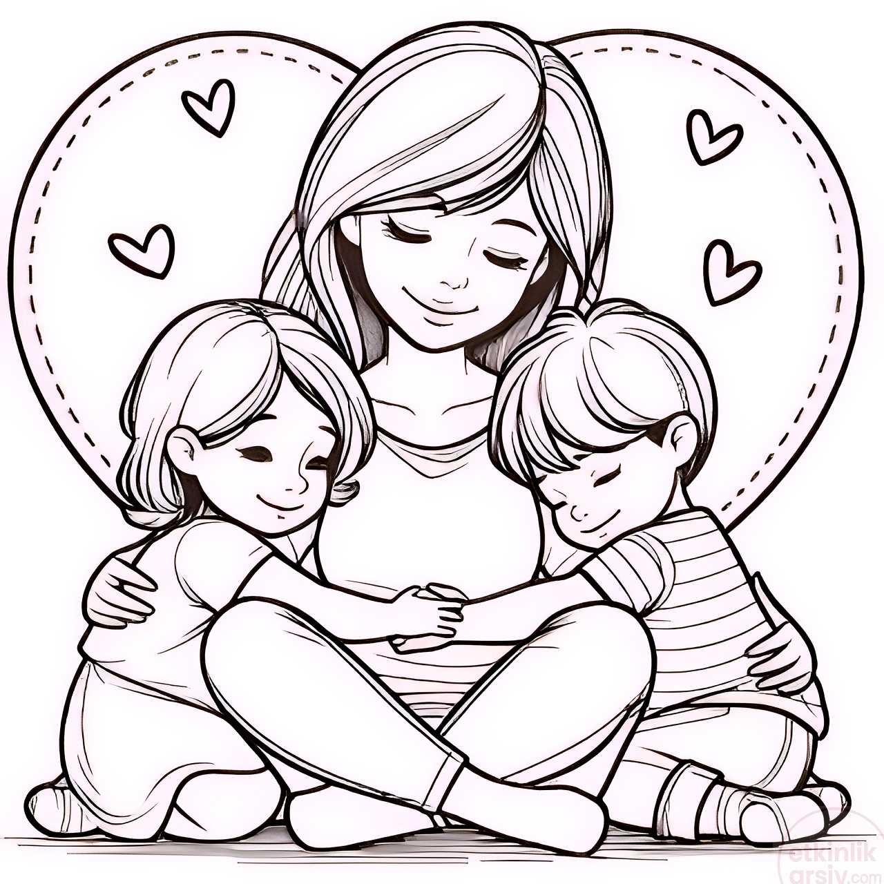 anneler günü sanat etkinliği kalıplı