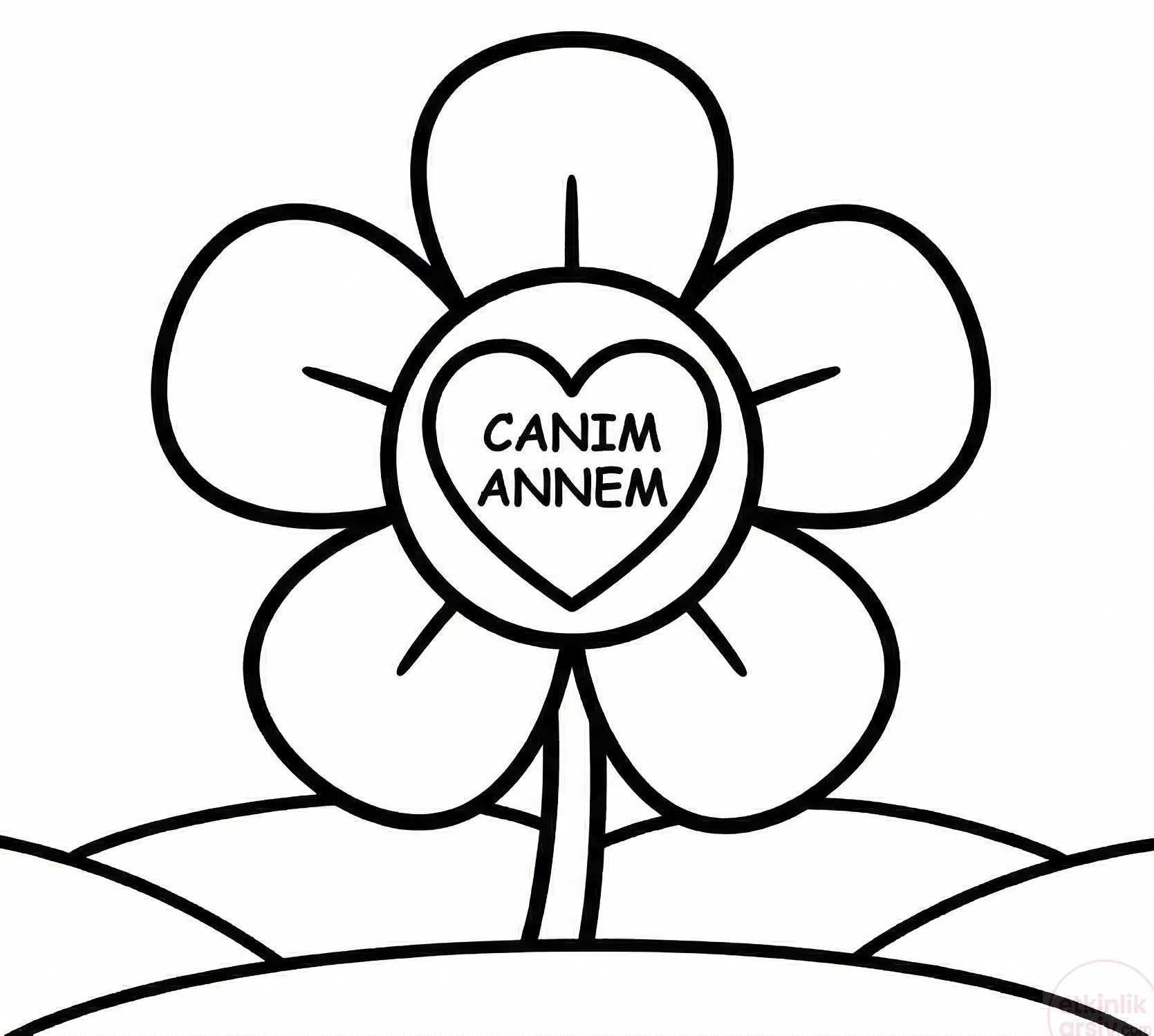 anneler günü sanat etkinliği kalıplı