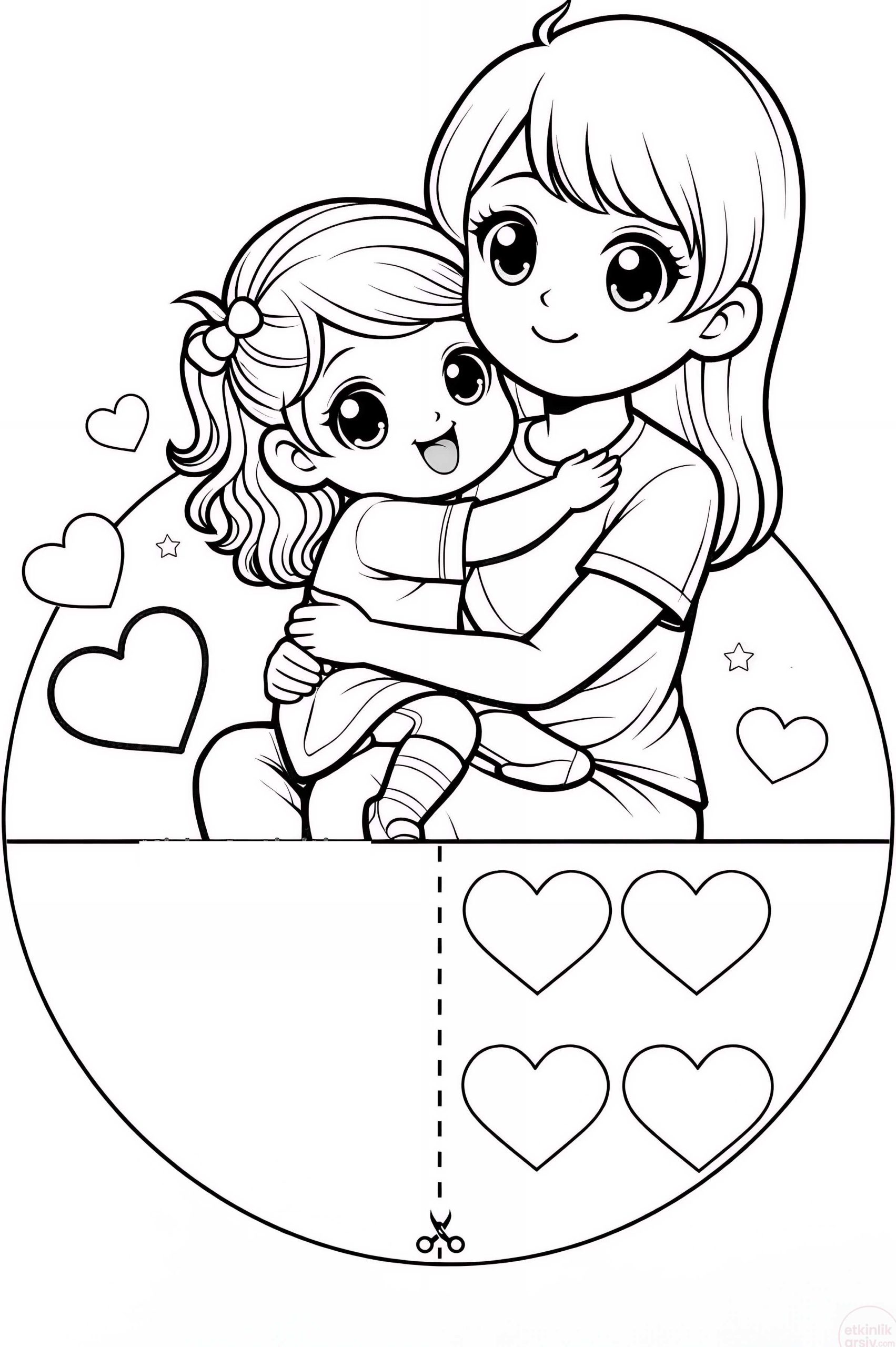 anneler günü sanat etkinliği kalıplı