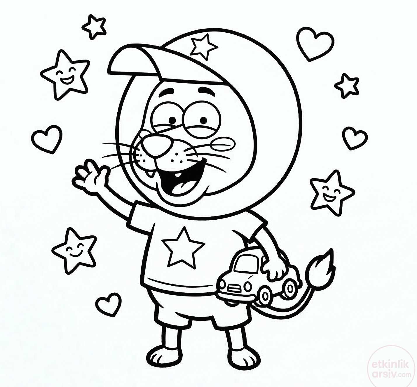 kral şakir boyama sayfası