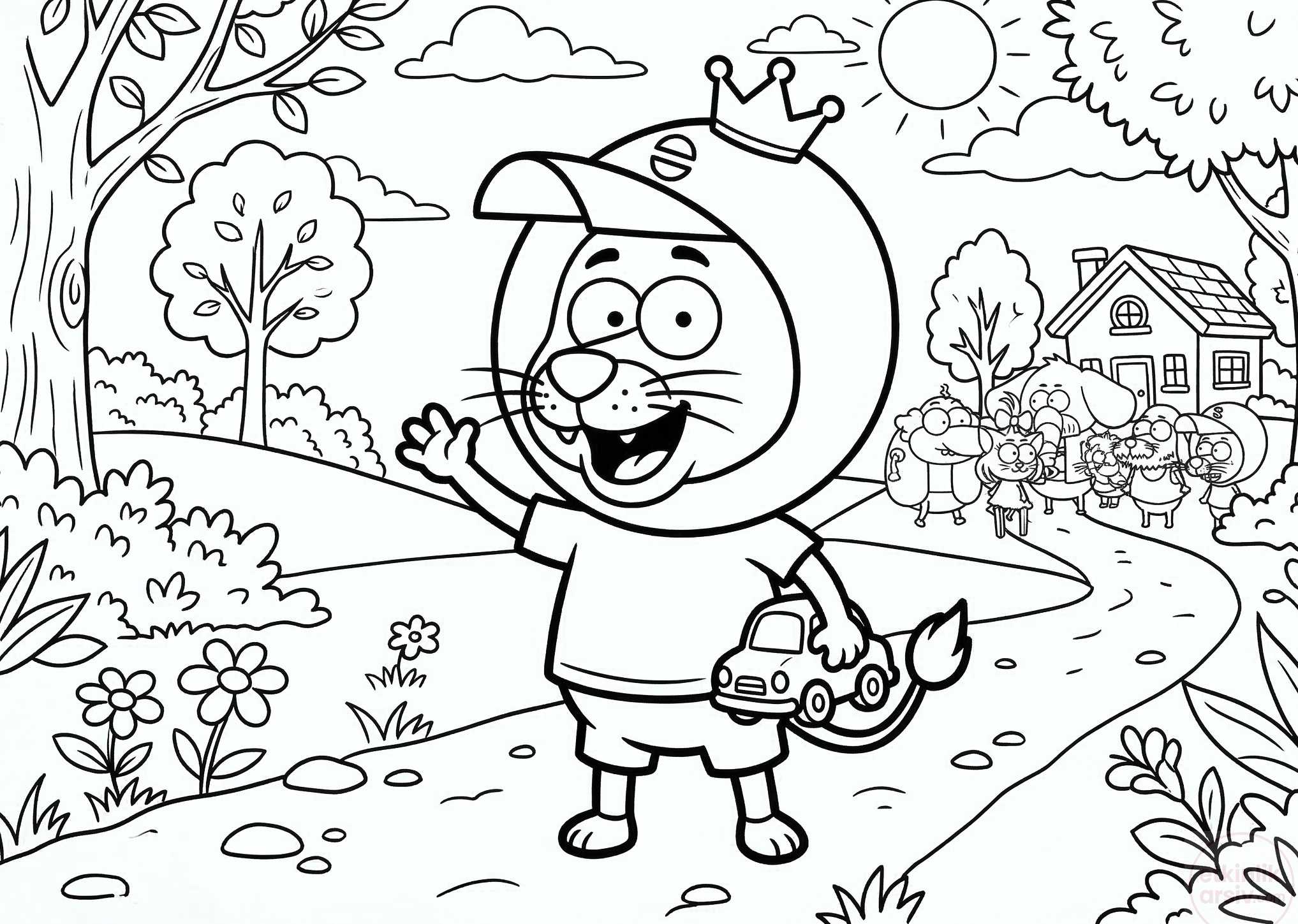 kral şakir boyama sayfası