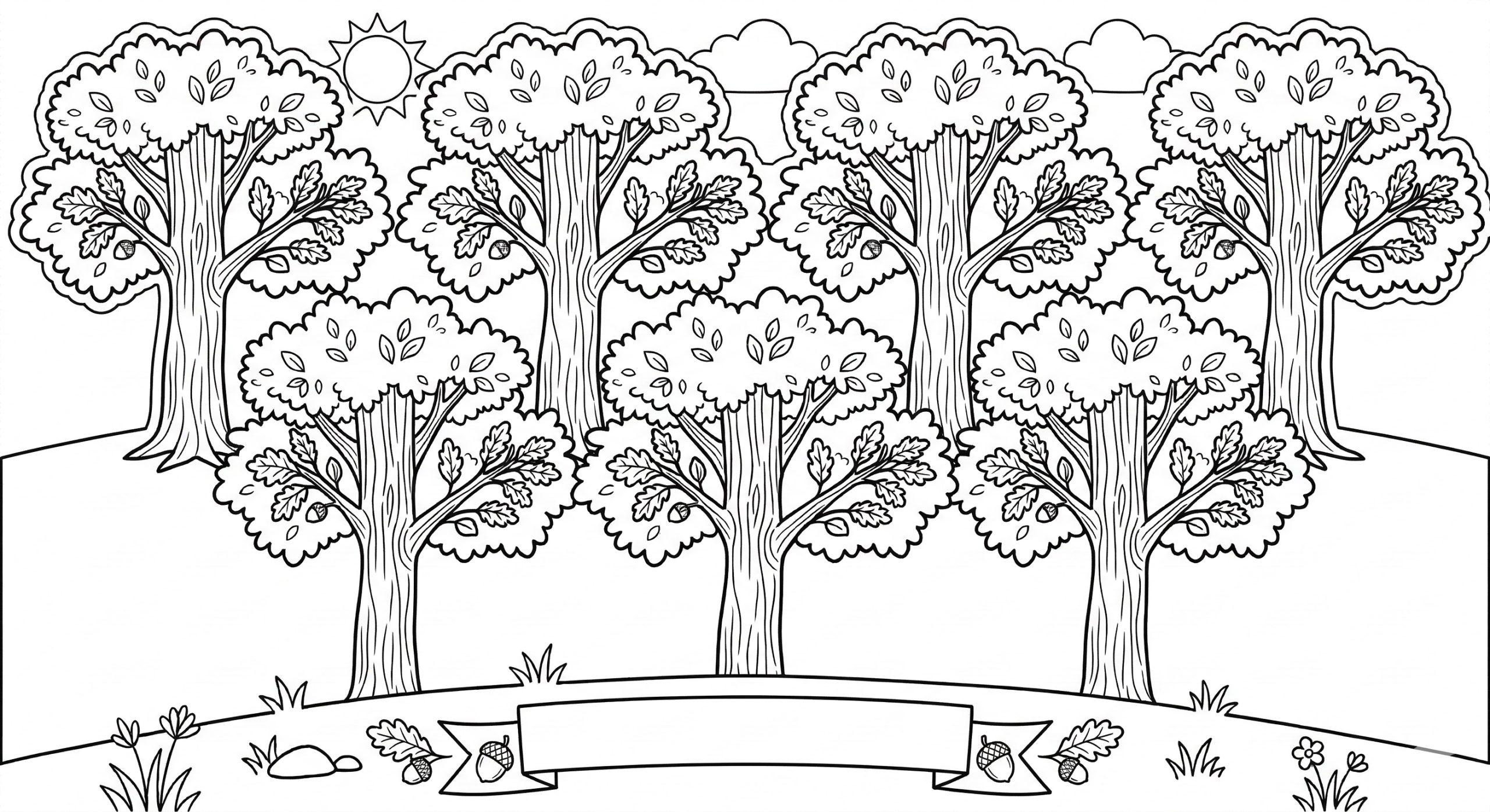 orman haftası boyama sayfası