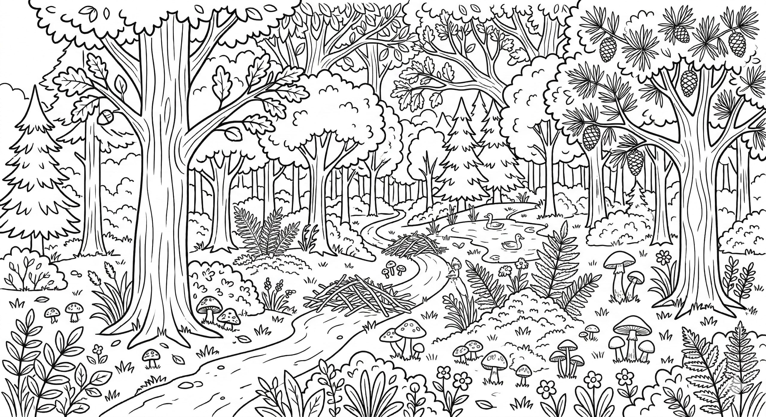 orman haftası boyama sayfası