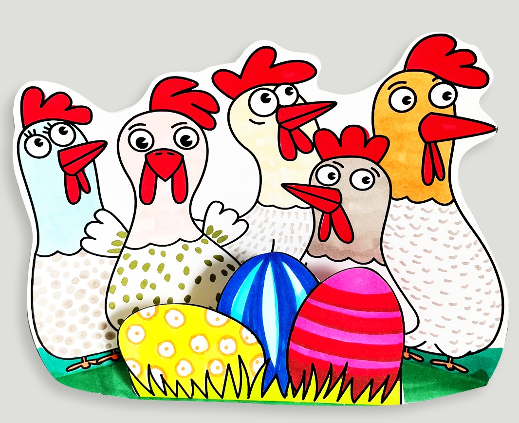 çiftlik hayvanları sanat etkinliği kalıplı