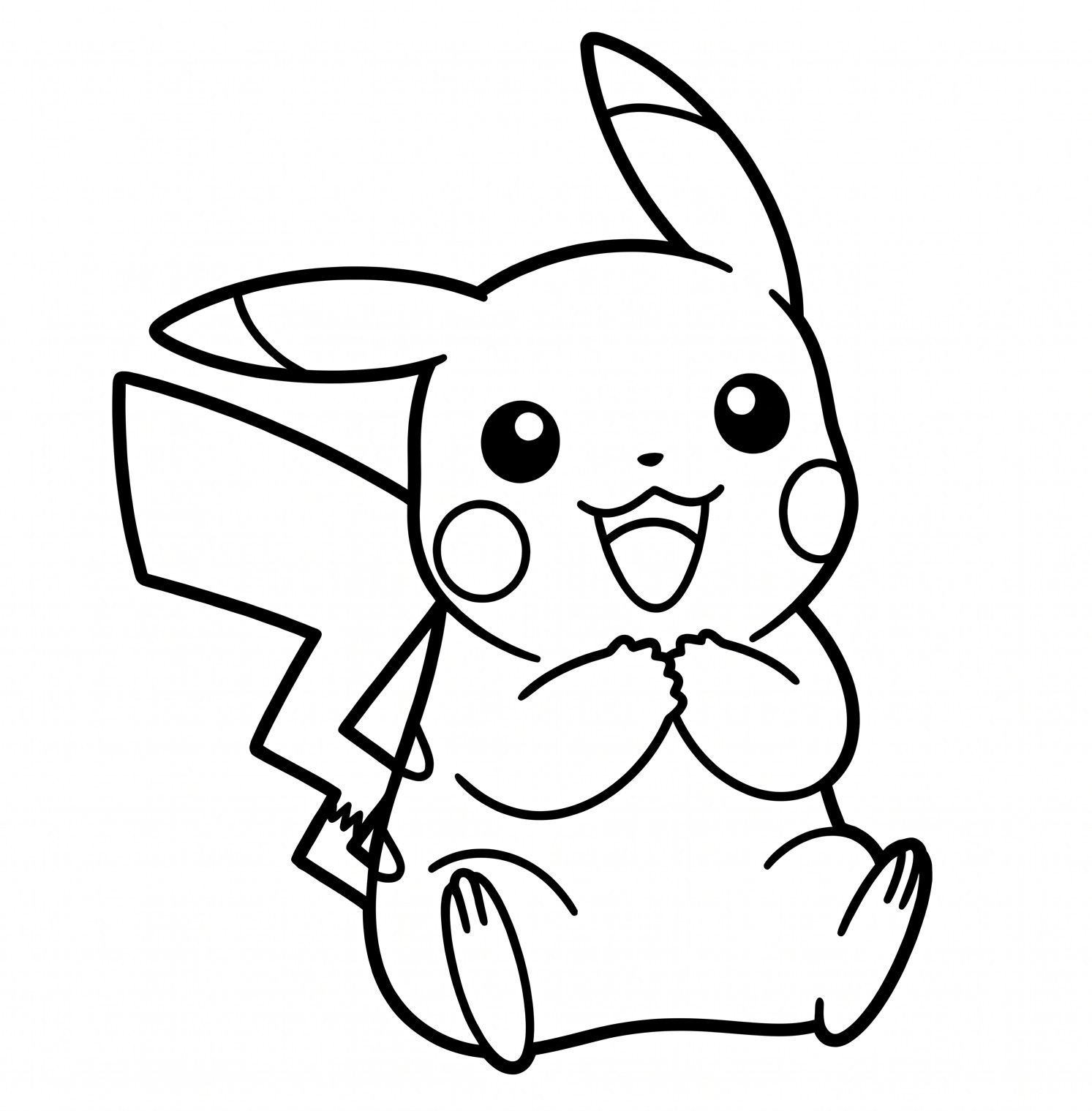 pikachu boyama sayfası