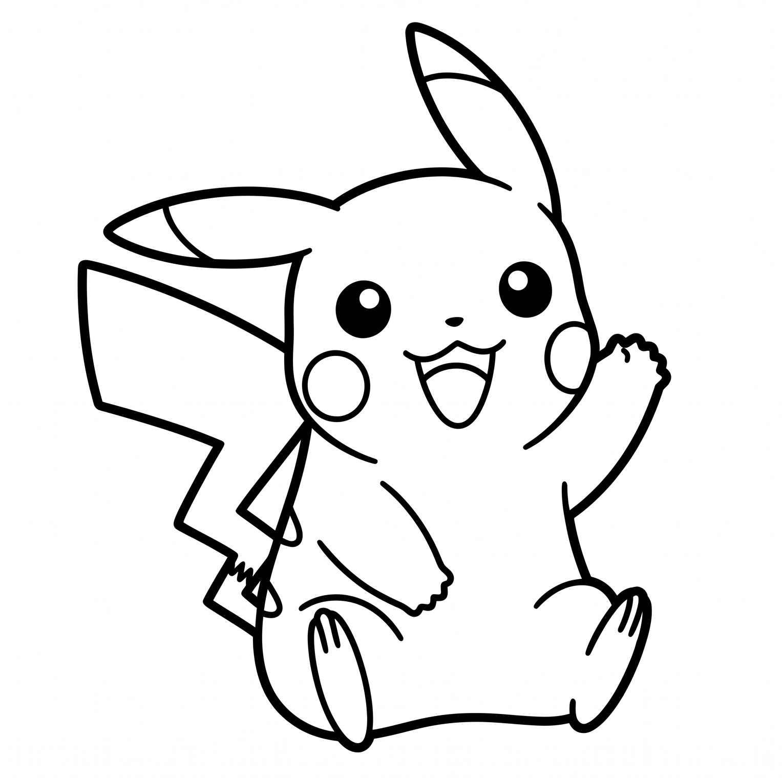 pikachu boyama sayfası