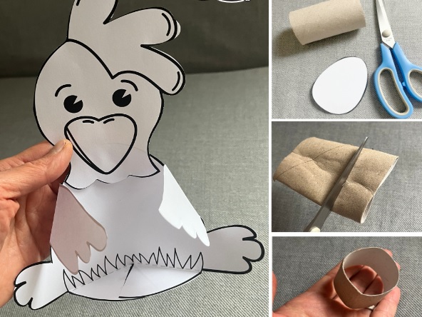 tavuk sanat etkinliği kalıplı