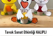 tavuk sanat etkinliği kalıplı