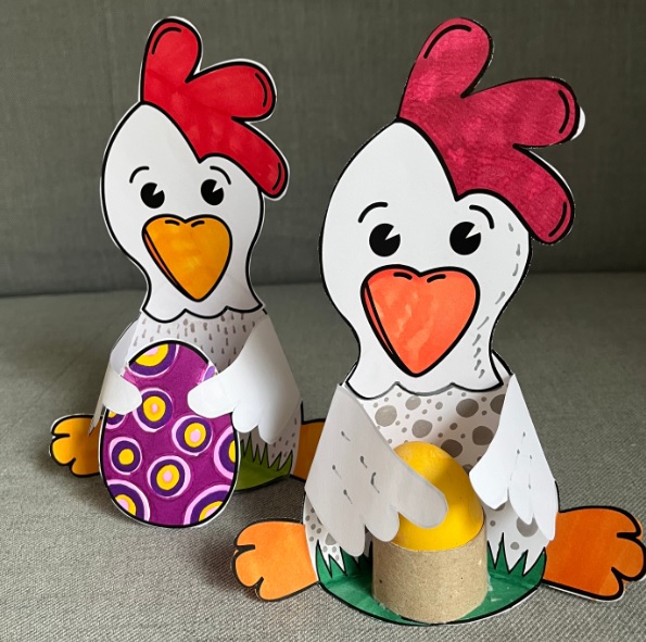 tavuk sanat etkinliği kalıplı