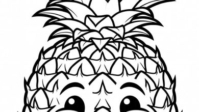 ananas boyama okul öncesi