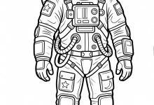 astronot boyama okul öncesi