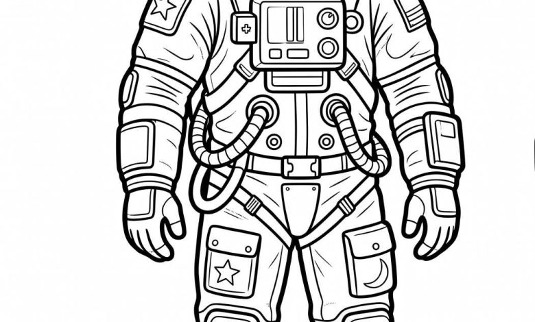 astronot boyama okul öncesi