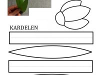 kardelen çiçeği sanat etkinliği kalıplı