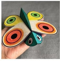 kelebek sanat etkinliği kalıplı
